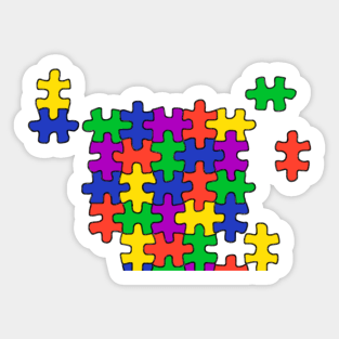 Puzzle Pieces Sticker